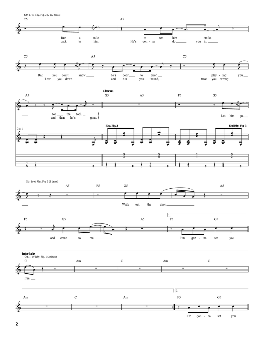 Set You Free Set You Free Acoustic Guitar scores gallery preview page 2