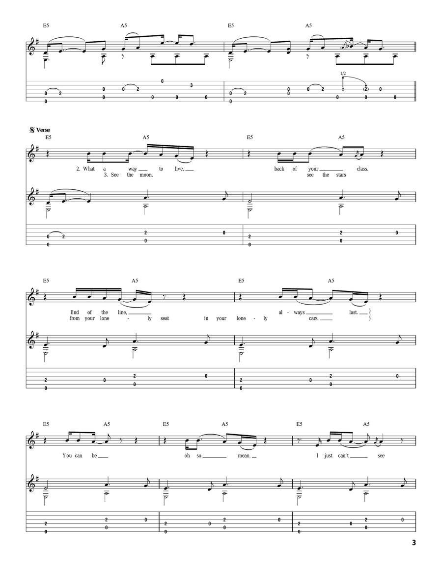 When The Lights Go Out Acoustic Guitar scores gallery preview page 3
