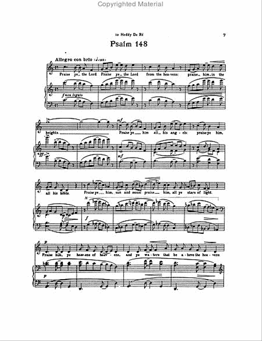 Cycle of Holy Songs High Voice scores gallery preview page 3