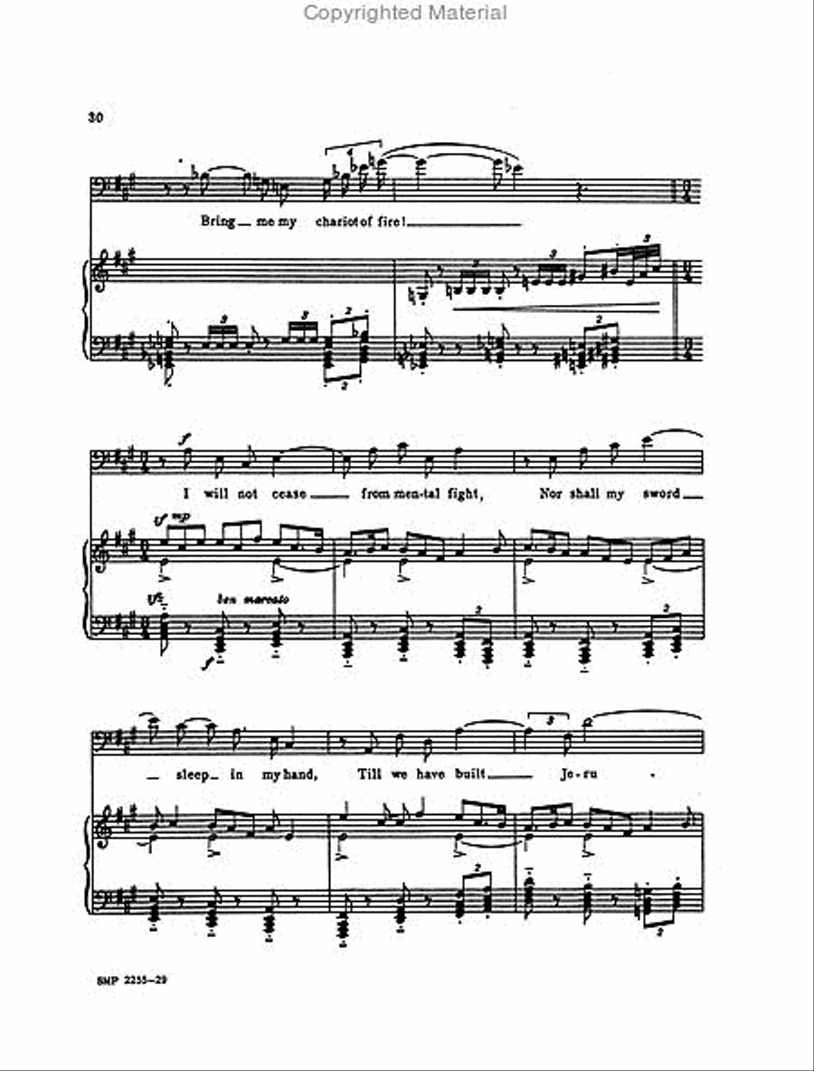 5 Songs from William Blake Low Voice scores gallery preview page 4