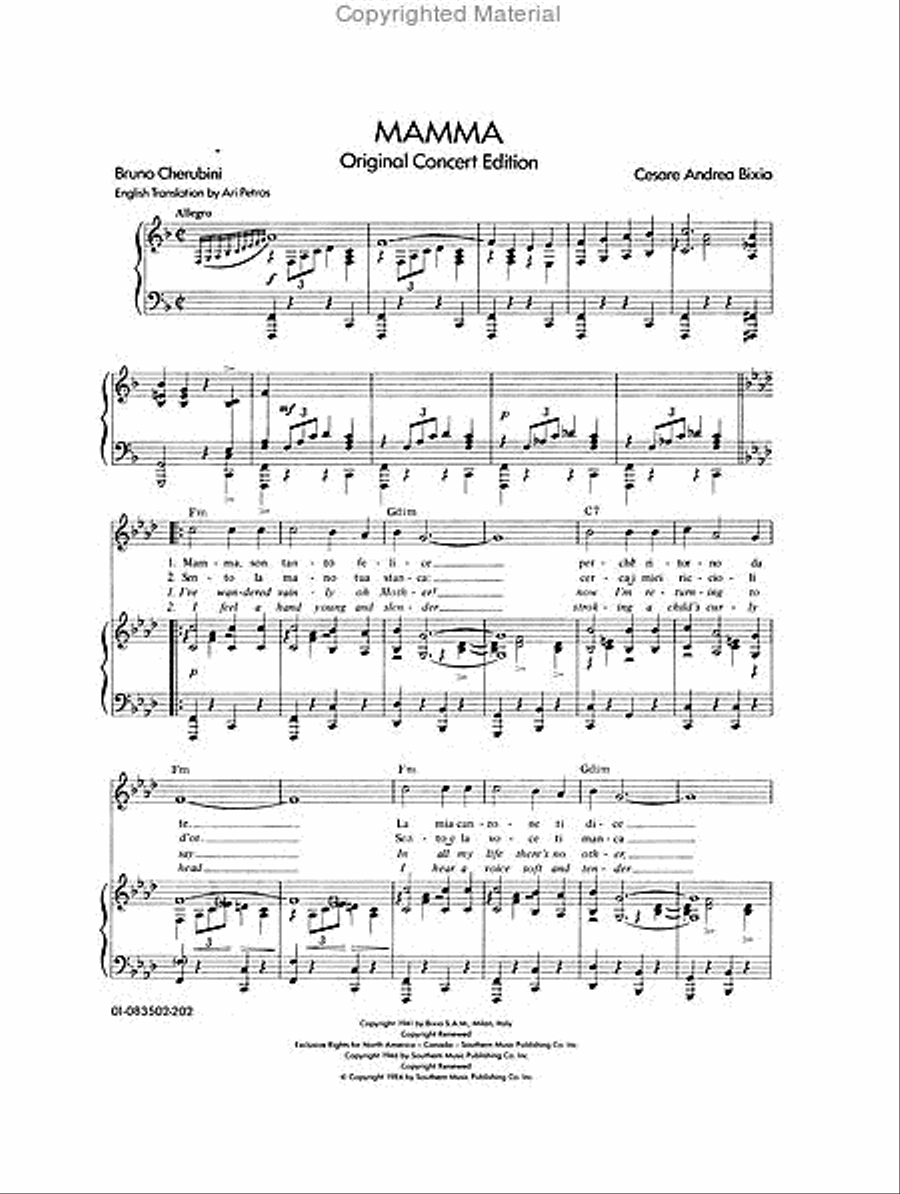 Mamma High Voice scores gallery preview page 2