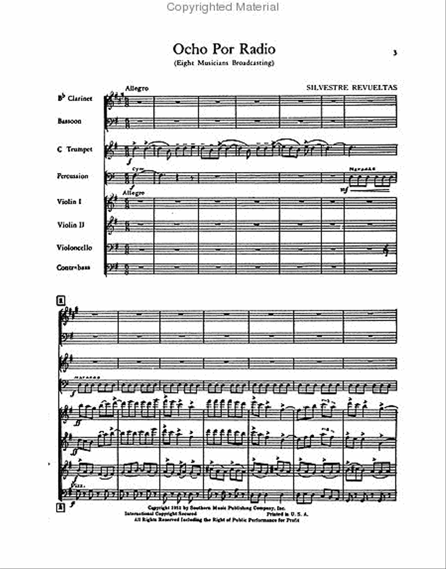 Ocho por Radio Clarinet scores gallery preview page 2