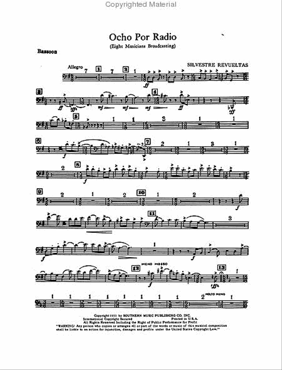 Ocho por Radio Clarinet scores gallery preview page 3