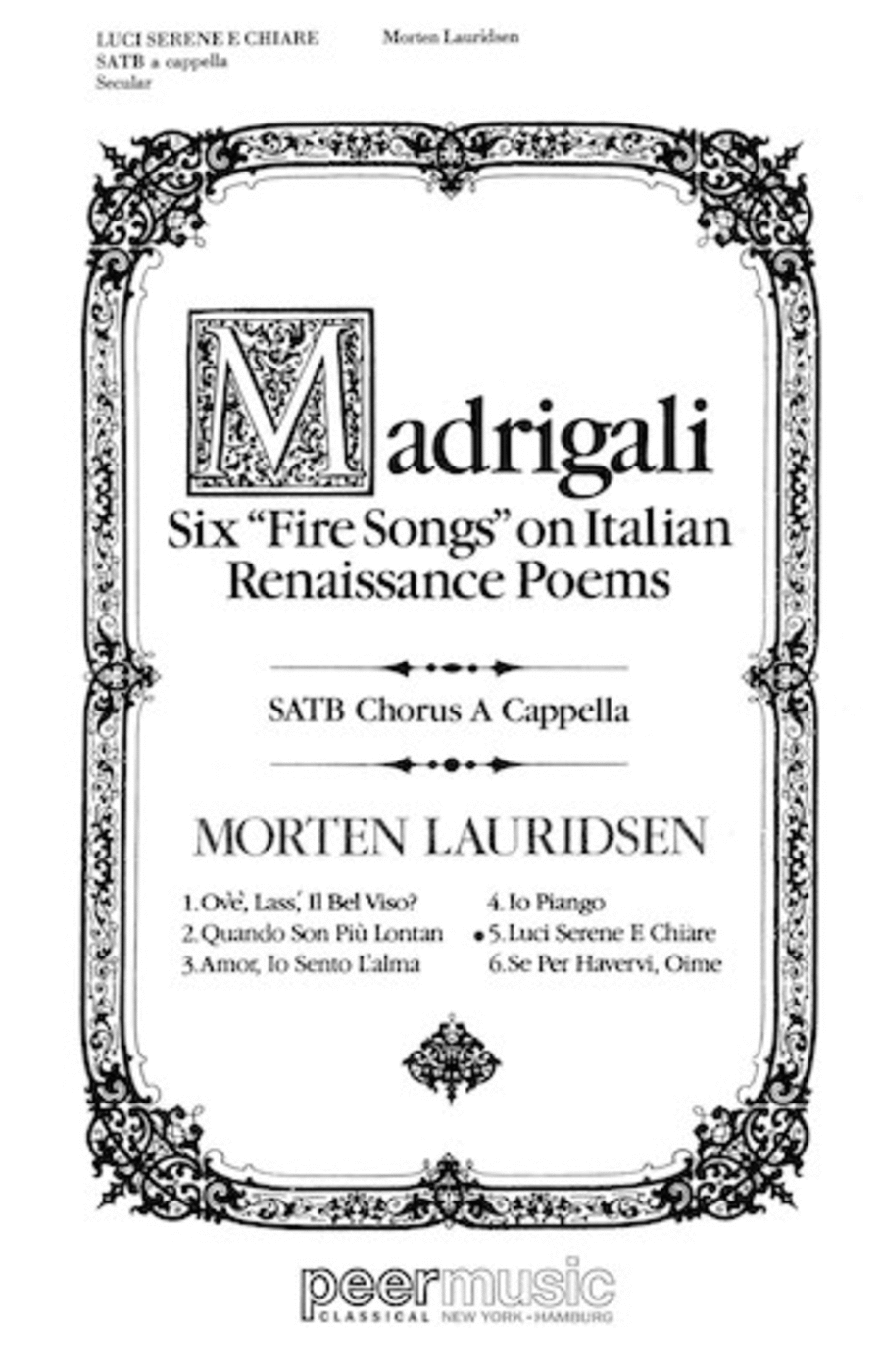 Luci Serene e Chiare 4-Part scores gallery preview page 1