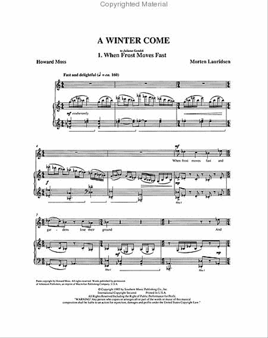 A Winter Come High Voice scores gallery preview page 2