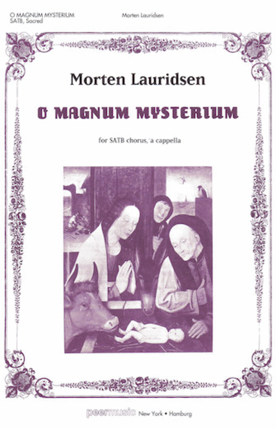 O Magnum Mysterium 4-Part scores gallery preview page 1