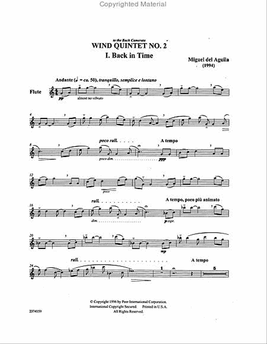 Wind Quintet No. 2 Woodwind Quintet scores gallery preview page 2