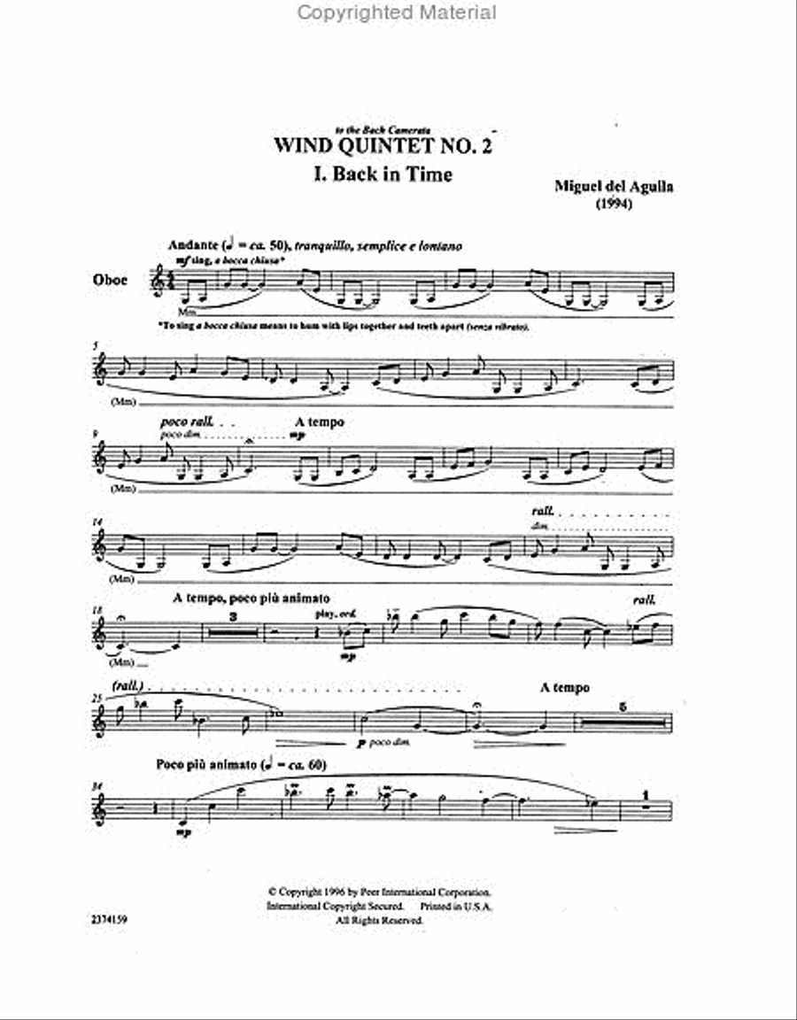 Wind Quintet No. 2 Woodwind Quintet scores gallery preview page 4