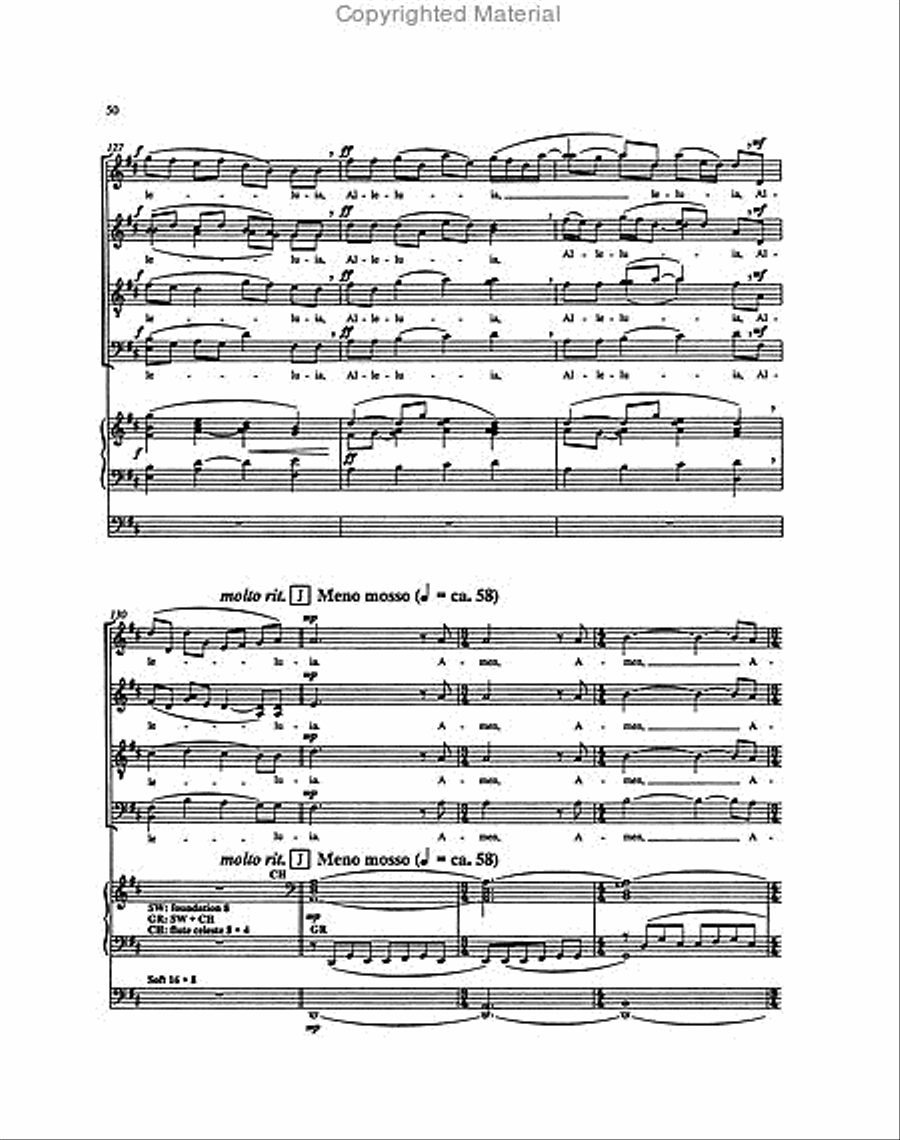 Lux Aeterna 4-Part scores gallery preview page 4