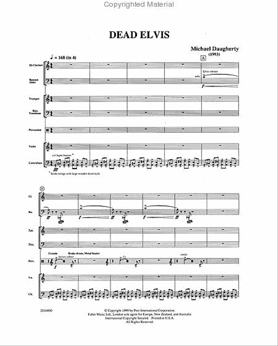 Dead Elvis Bassoon scores gallery preview page 2