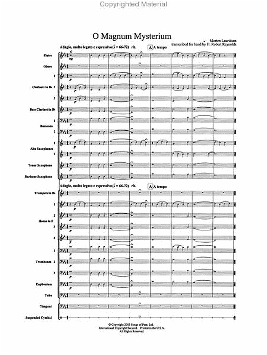 O Magnum Mysterium Concert Band scores gallery preview page 2