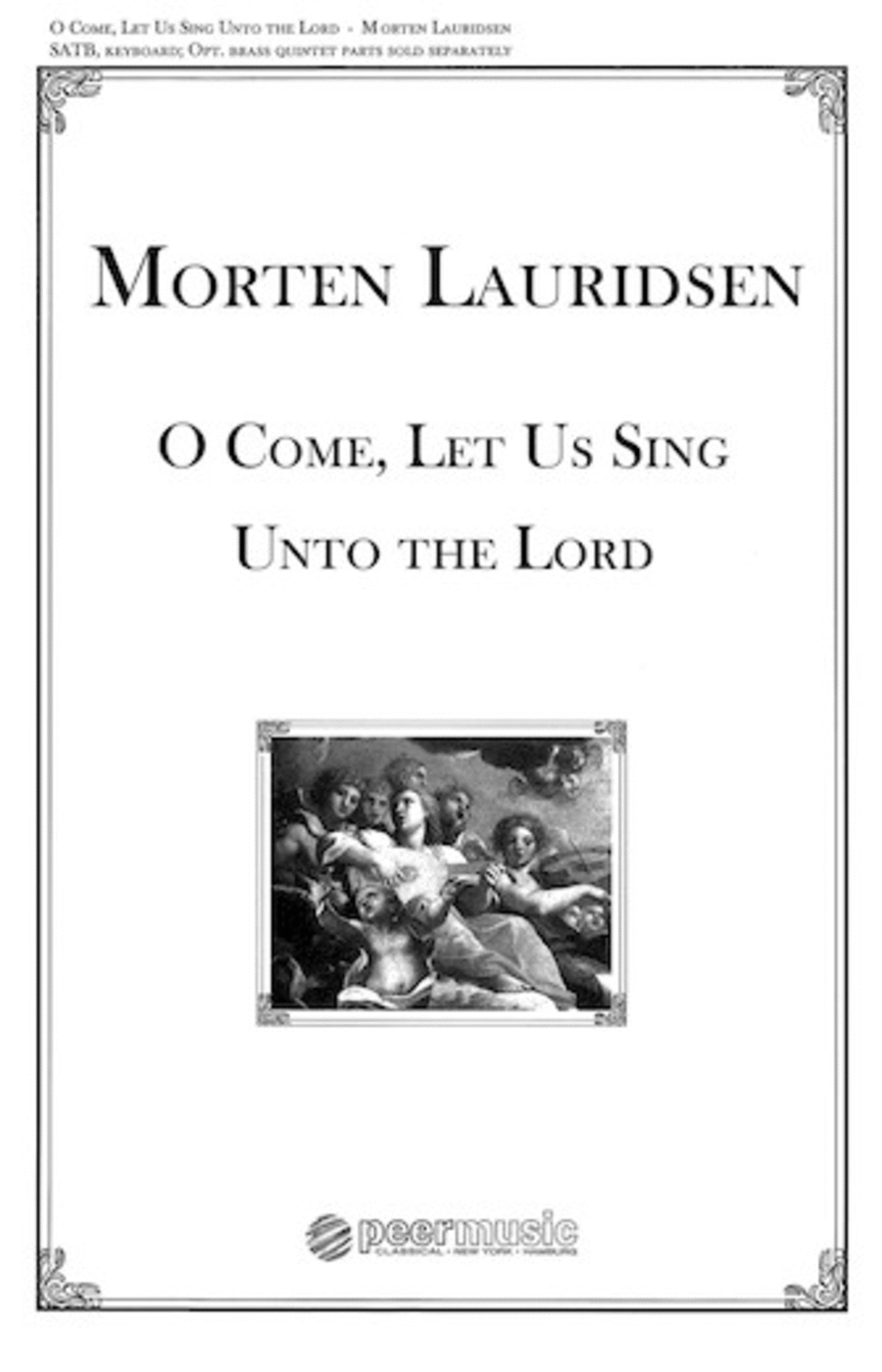 O Come, Let Us Sing unto the Lord 4-Part scores gallery preview page 1