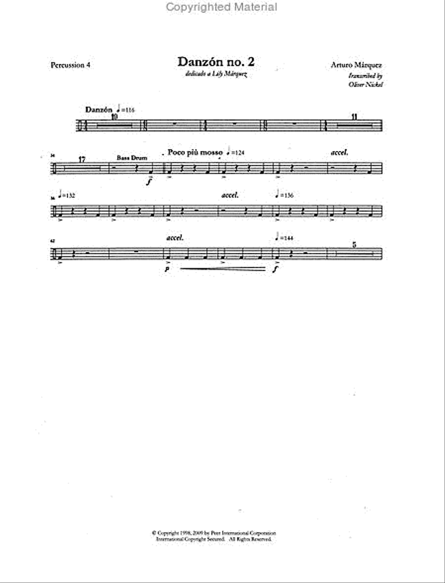 Danzón No. 2 Concert Band scores gallery preview page 2