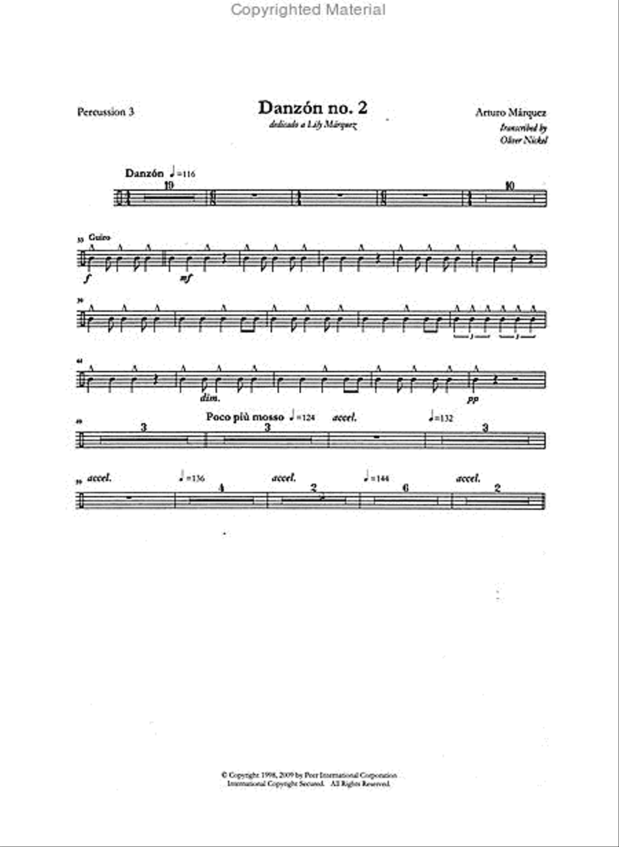 Danzón No. 2 Concert Band scores gallery preview page 3