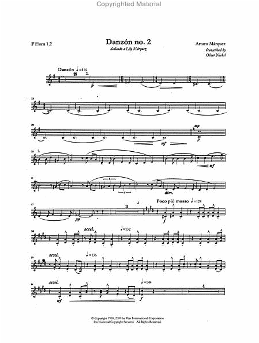 Danzón No. 2 Concert Band scores gallery preview page 4
