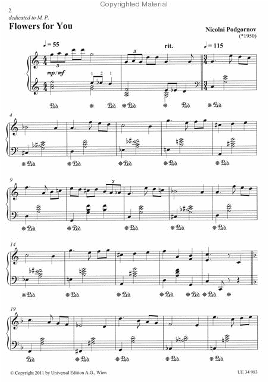 Nicolai Podgornov's Romantic Piano Album Chamber Music scores gallery preview page 2