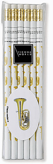 Music pencil set tuba (set of 6)