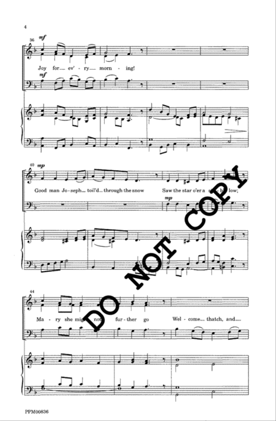 Willow Carol Willow Carol 3-Part scores gallery preview page 5