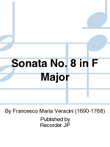 Sonata No. 8 in F Major