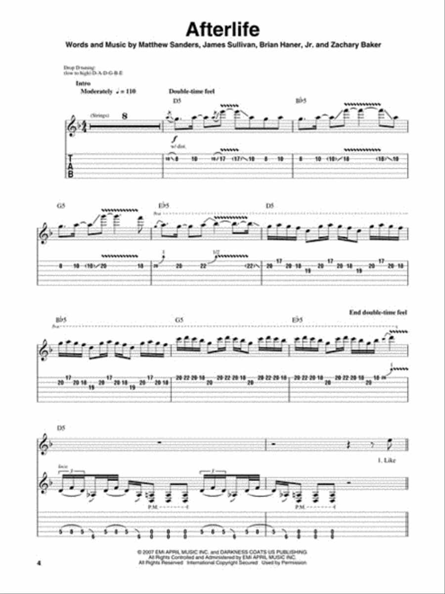 Avenged Sevenfold scores gallery preview page 4