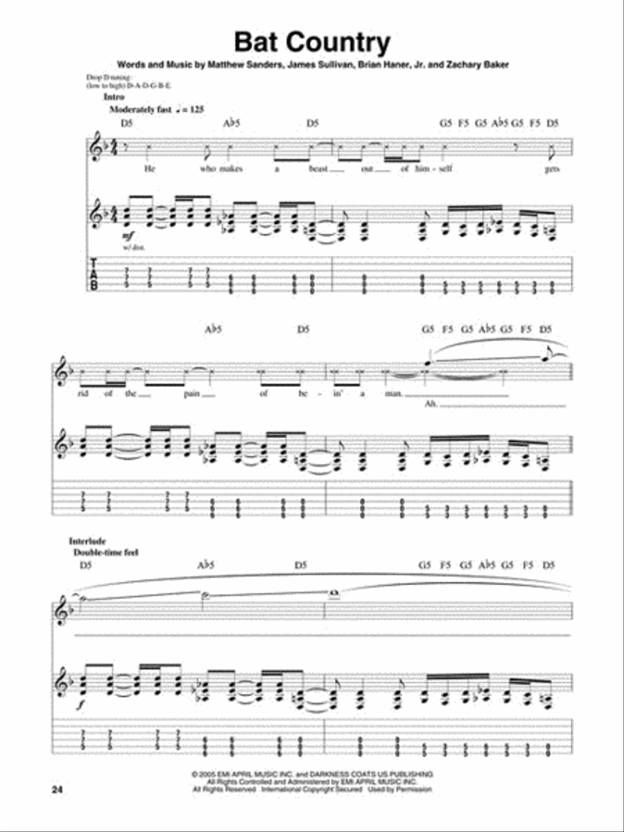 Avenged Sevenfold scores gallery preview page 5
