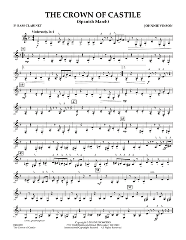 The Crown Of Castile - Bb Bass Clarinet