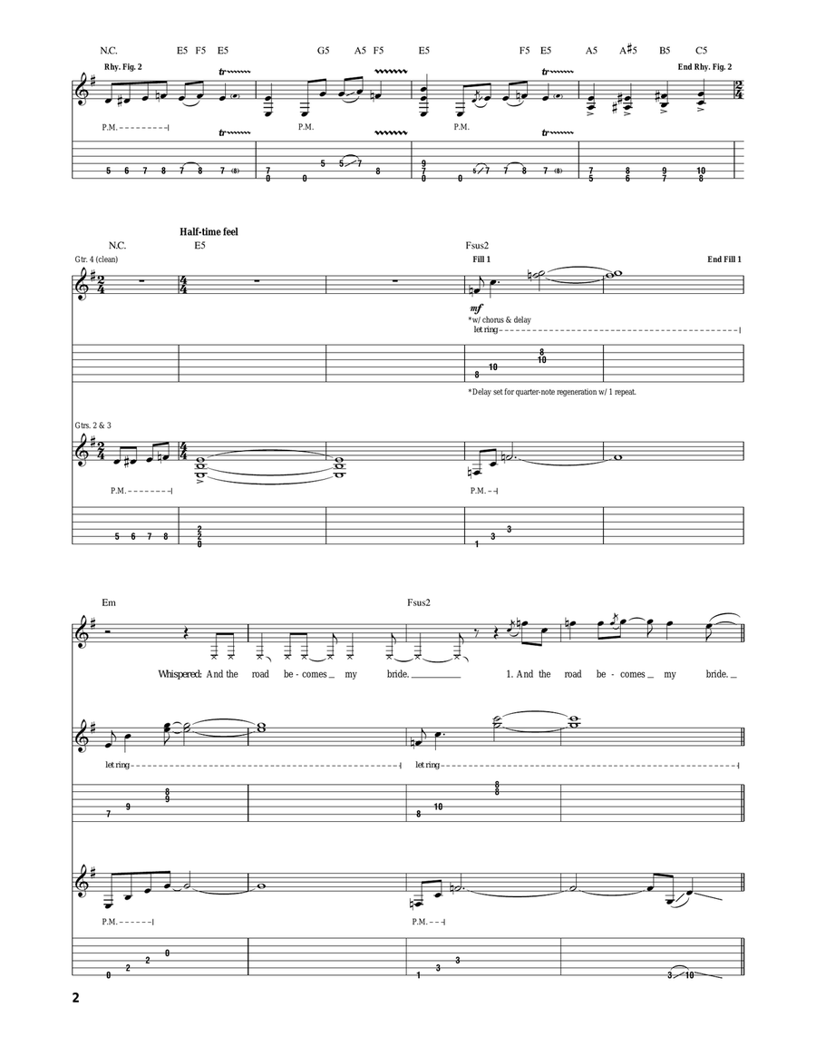 Wherever I May Roam Wherever I May Roam Acoustic Guitar scores gallery preview page 2