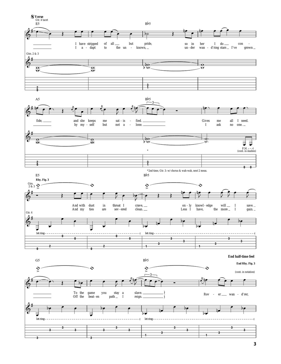 Wherever I May Roam Wherever I May Roam Acoustic Guitar scores gallery preview page 3
