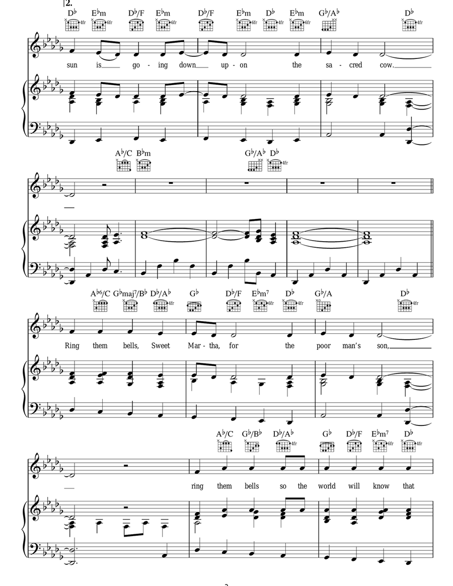 Ring Them Bells Acoustic Guitar scores gallery preview page 3