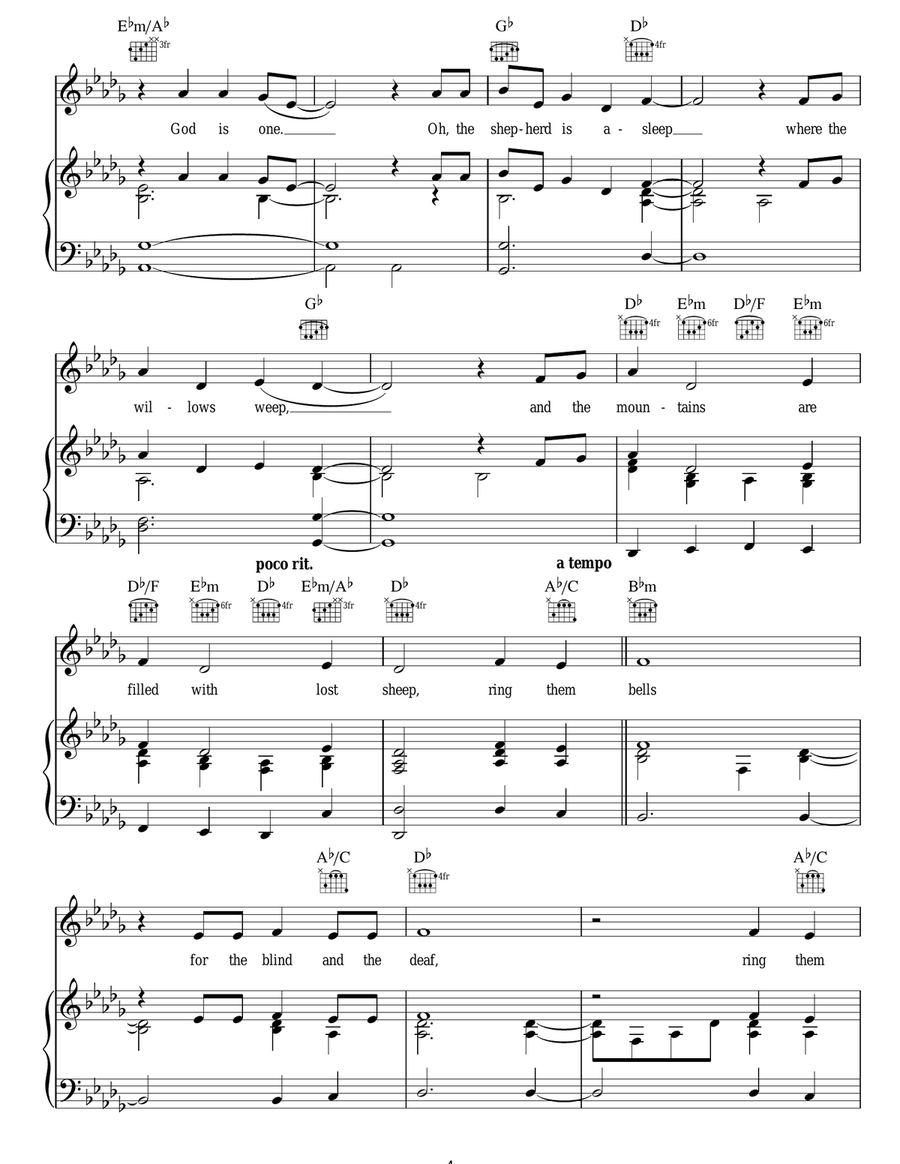Ring Them Bells Acoustic Guitar scores gallery preview page 4