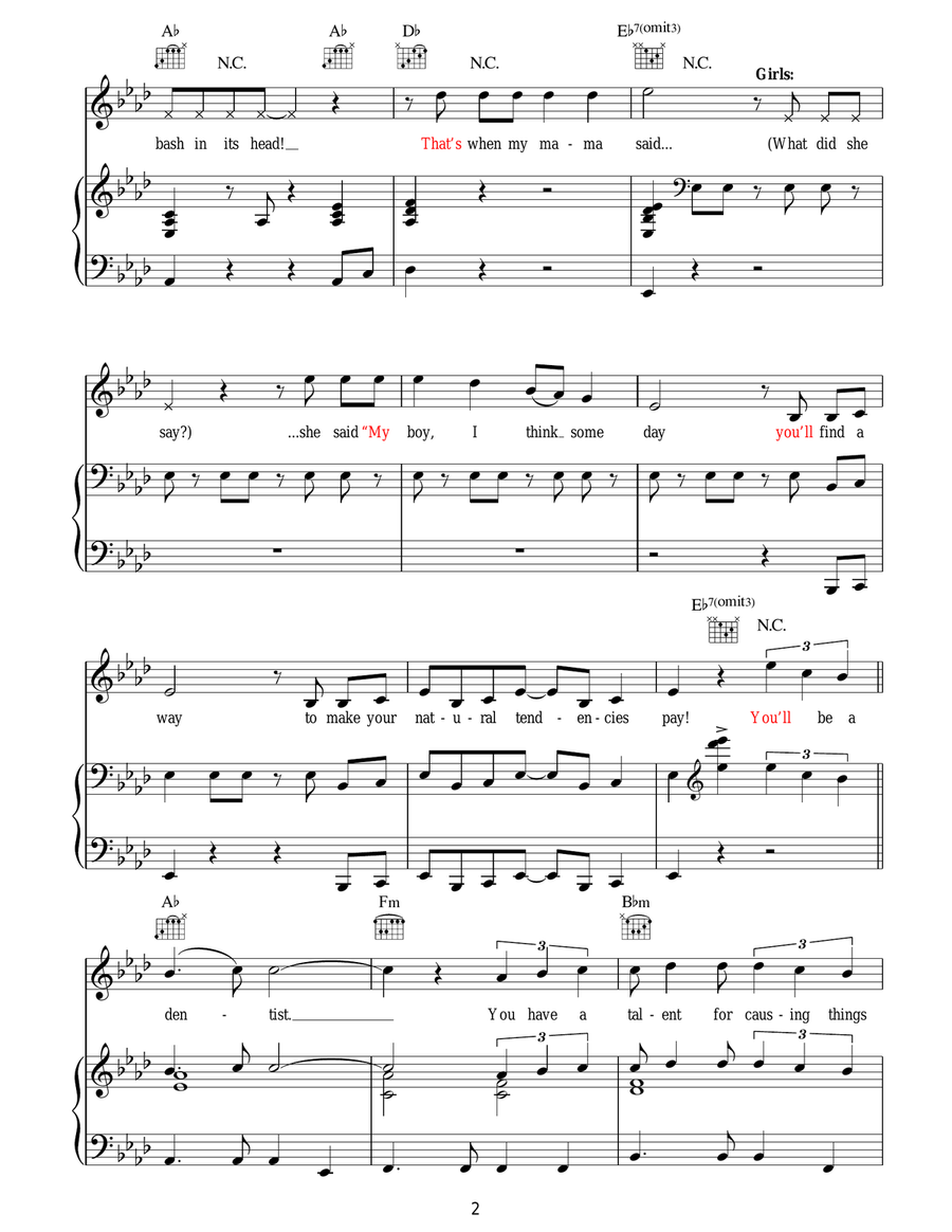 Dentist! (from Little Shop of Horrors) Guitar scores gallery preview page 2