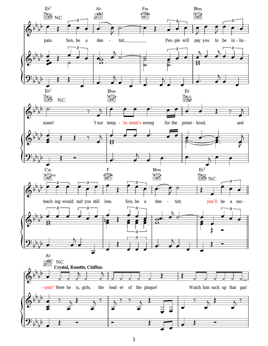 Dentist! (from Little Shop of Horrors) Guitar scores gallery preview page 3