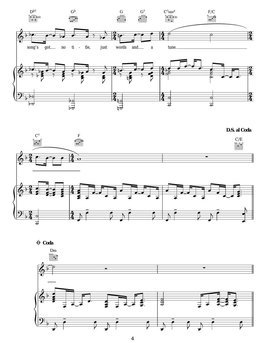 This Song Has No Title Acoustic Guitar scores gallery preview page 4