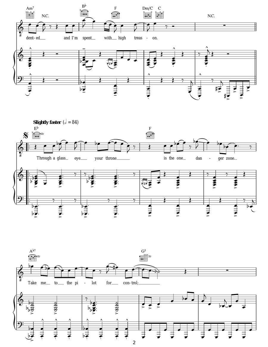 Take Me To The Pilot Take Me To The Pilot Acoustic Guitar scores gallery preview page 2