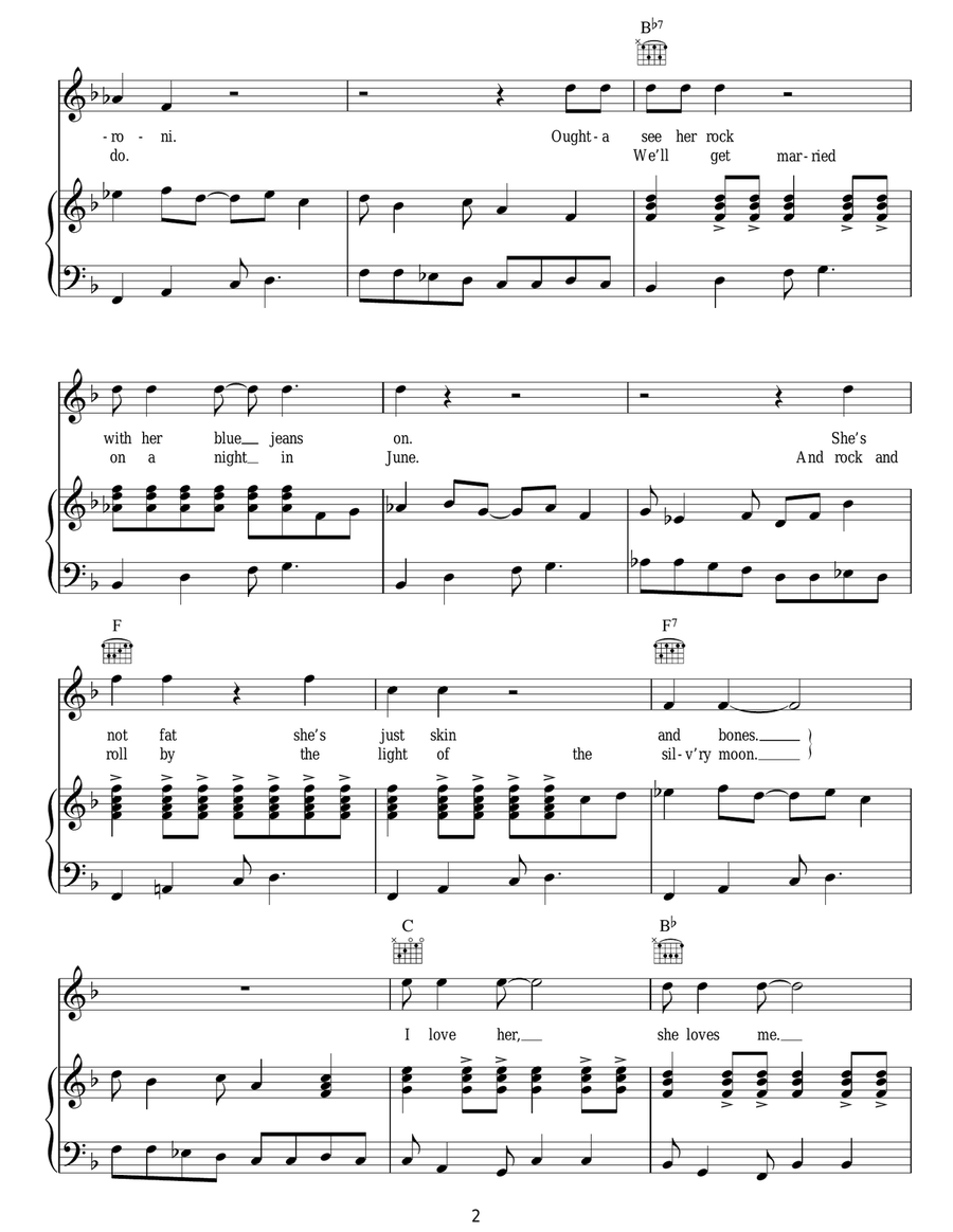 Bony Moronie Bony Moronie Guitar scores gallery preview page 2
