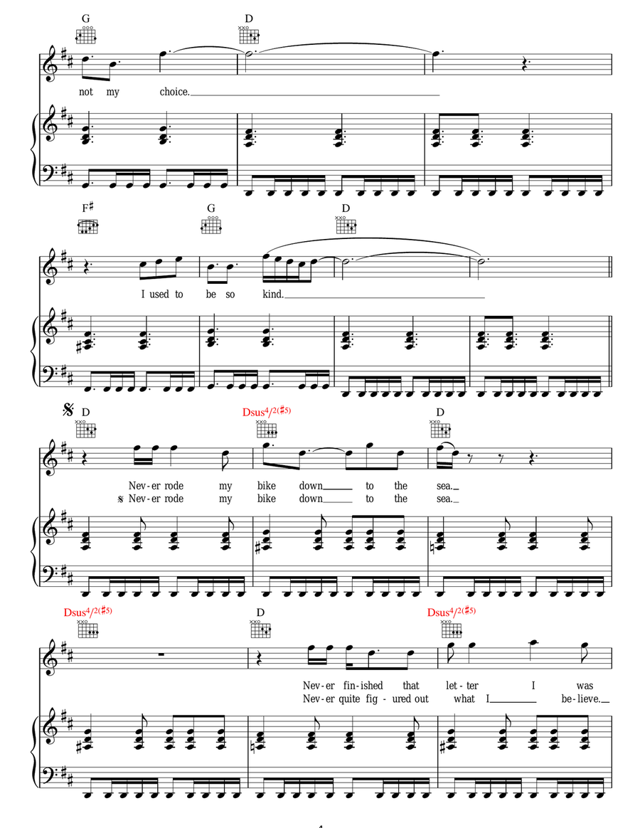 I Speak Because I Can I Speak Because I Can Acoustic Guitar scores gallery preview page 4