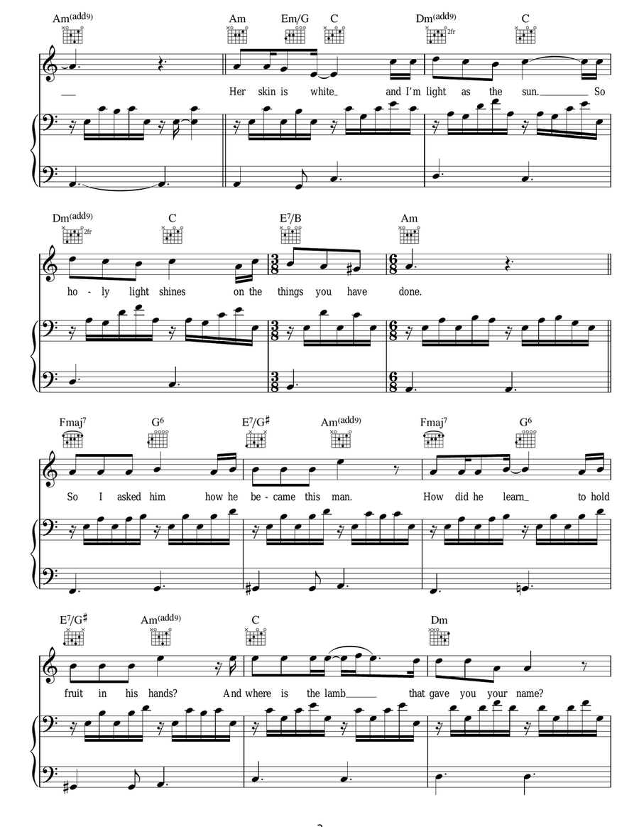 What He Wrote What He Wrote Acoustic Guitar scores gallery preview page 3