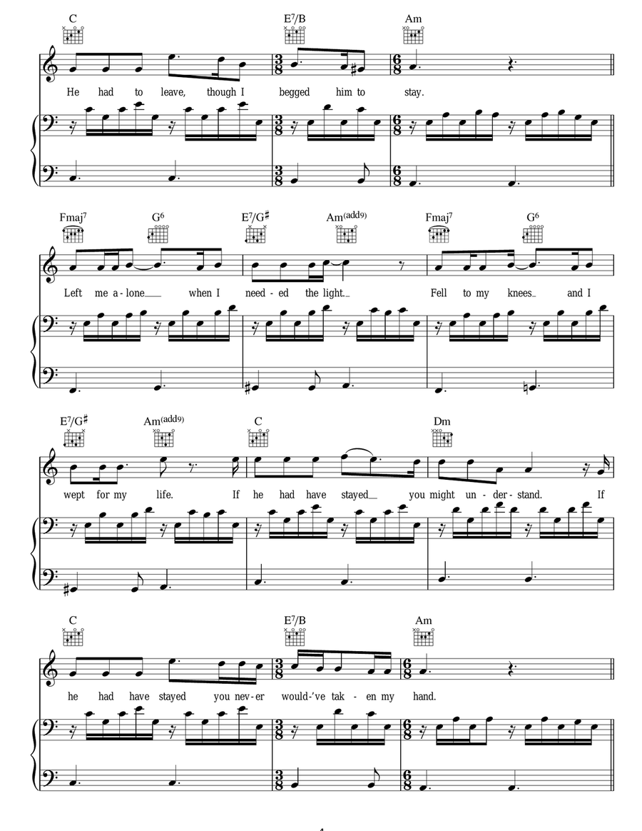 What He Wrote What He Wrote Acoustic Guitar scores gallery preview page 4