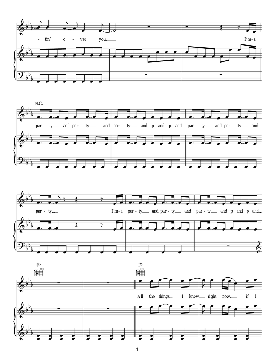 Gettin' Over You Gettin' Over You Acoustic Guitar scores gallery preview page 4