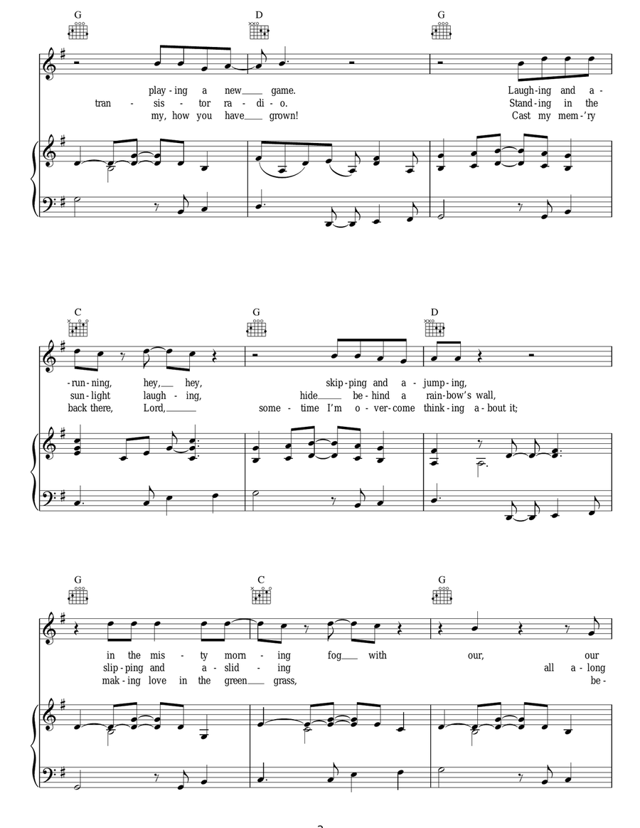 Brown Eyed Girl Brown Eyed Girl Acoustic Guitar scores gallery preview page 2