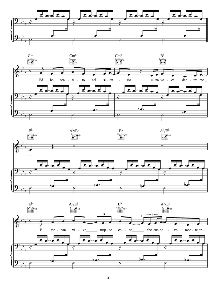 La Voce Del Silenzio La Voce Del Silenzio Acoustic Guitar scores gallery preview page 2