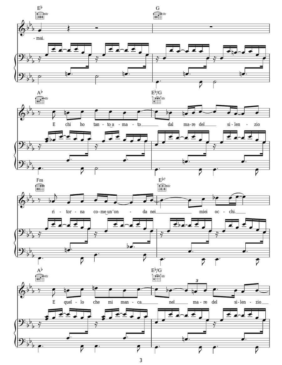 La Voce Del Silenzio La Voce Del Silenzio Acoustic Guitar scores gallery preview page 3