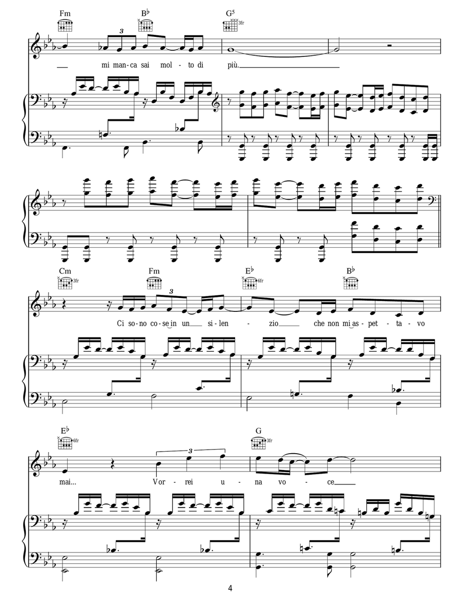 La Voce Del Silenzio La Voce Del Silenzio Acoustic Guitar scores gallery preview page 4