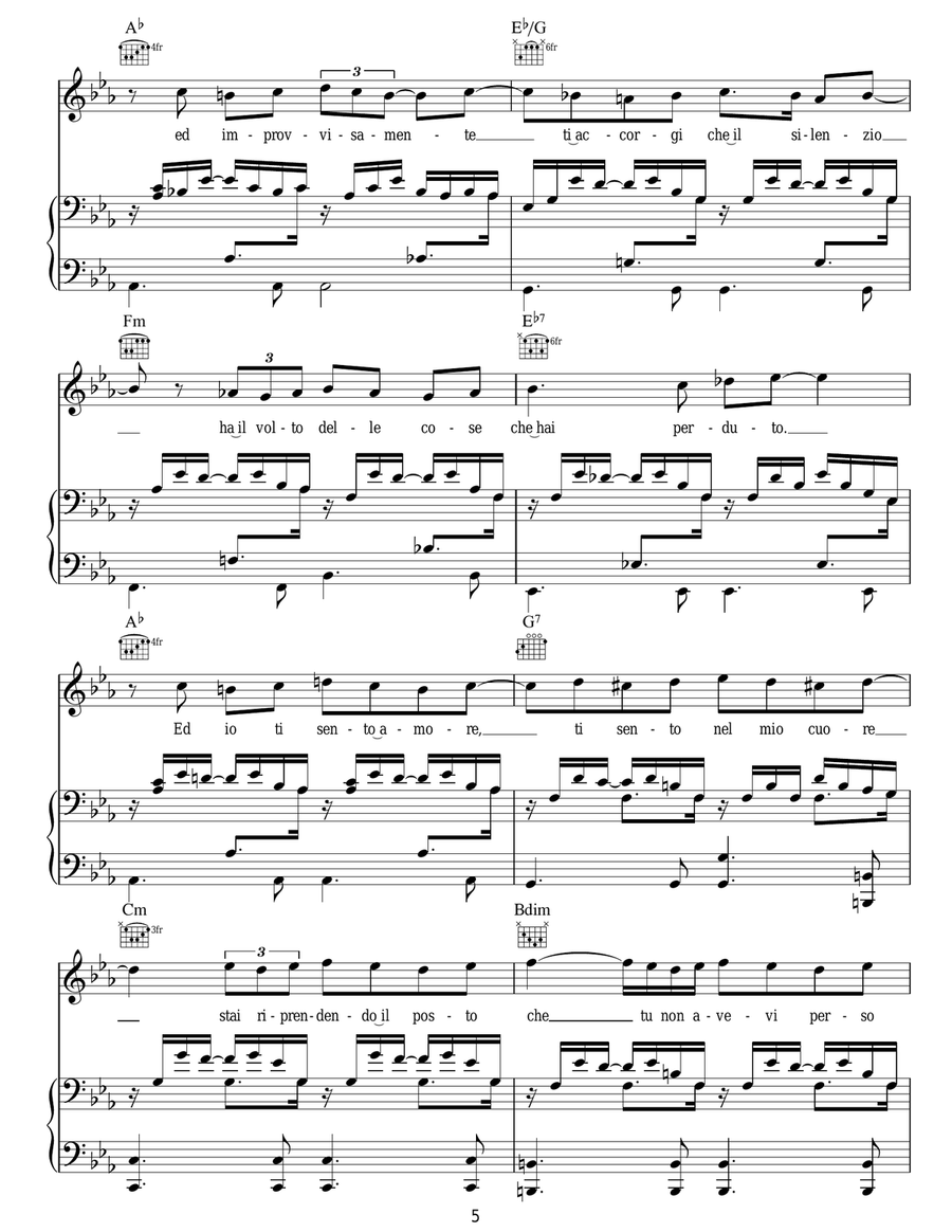 La Voce Del Silenzio La Voce Del Silenzio Acoustic Guitar scores gallery preview page 5