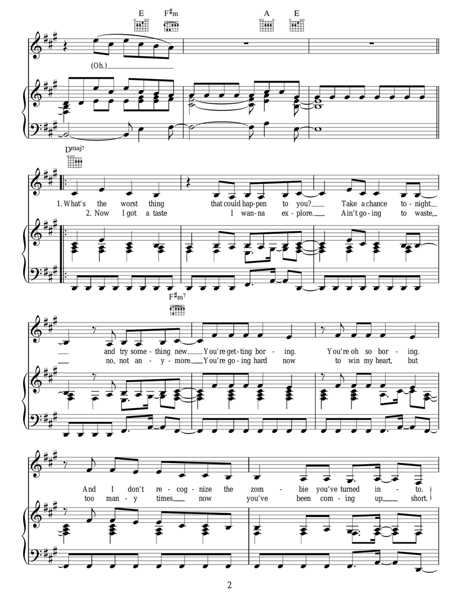 Get Outta My Way Get Outta My Way Acoustic Guitar scores gallery preview page 2