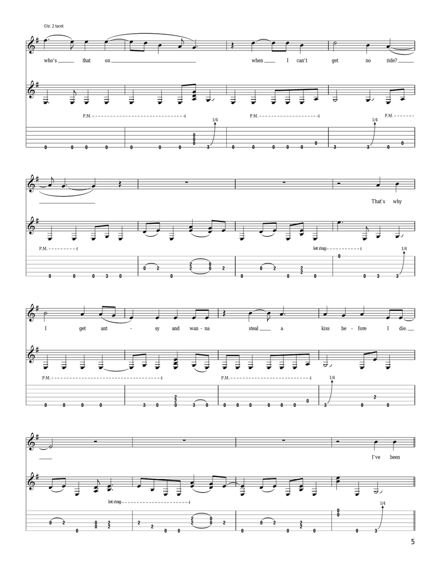 Last Kiss Last Kiss Acoustic Guitar scores gallery preview page 5