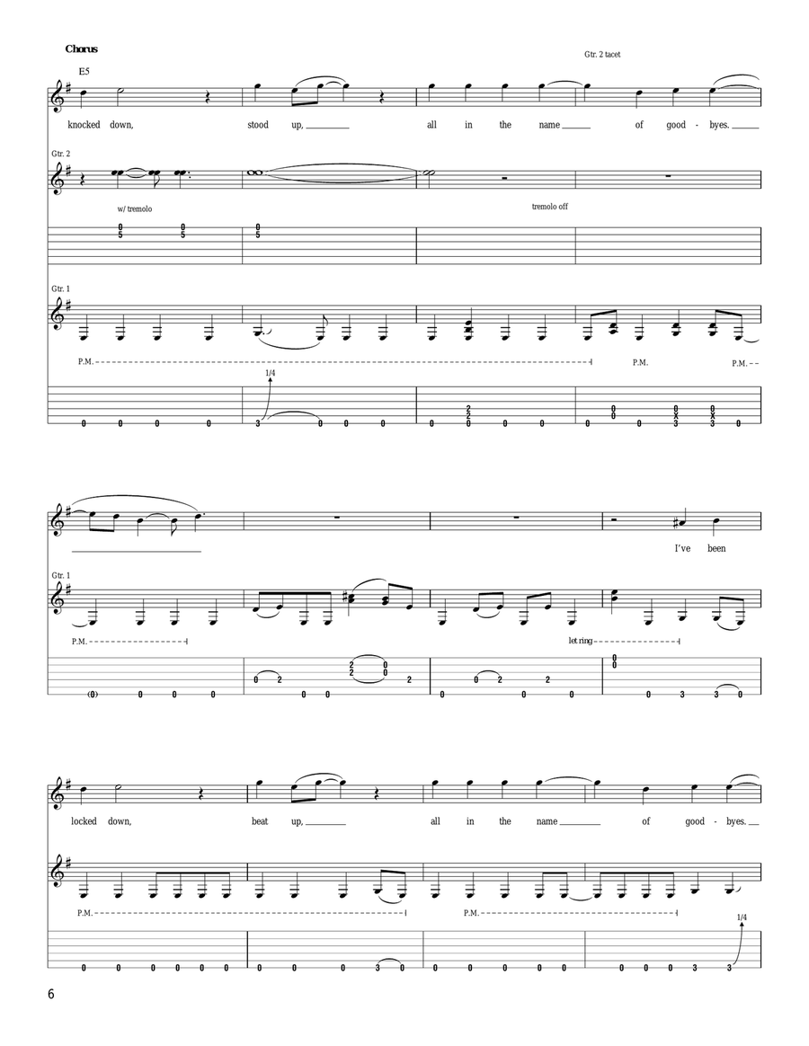 Last Kiss Last Kiss Acoustic Guitar scores gallery preview page 6