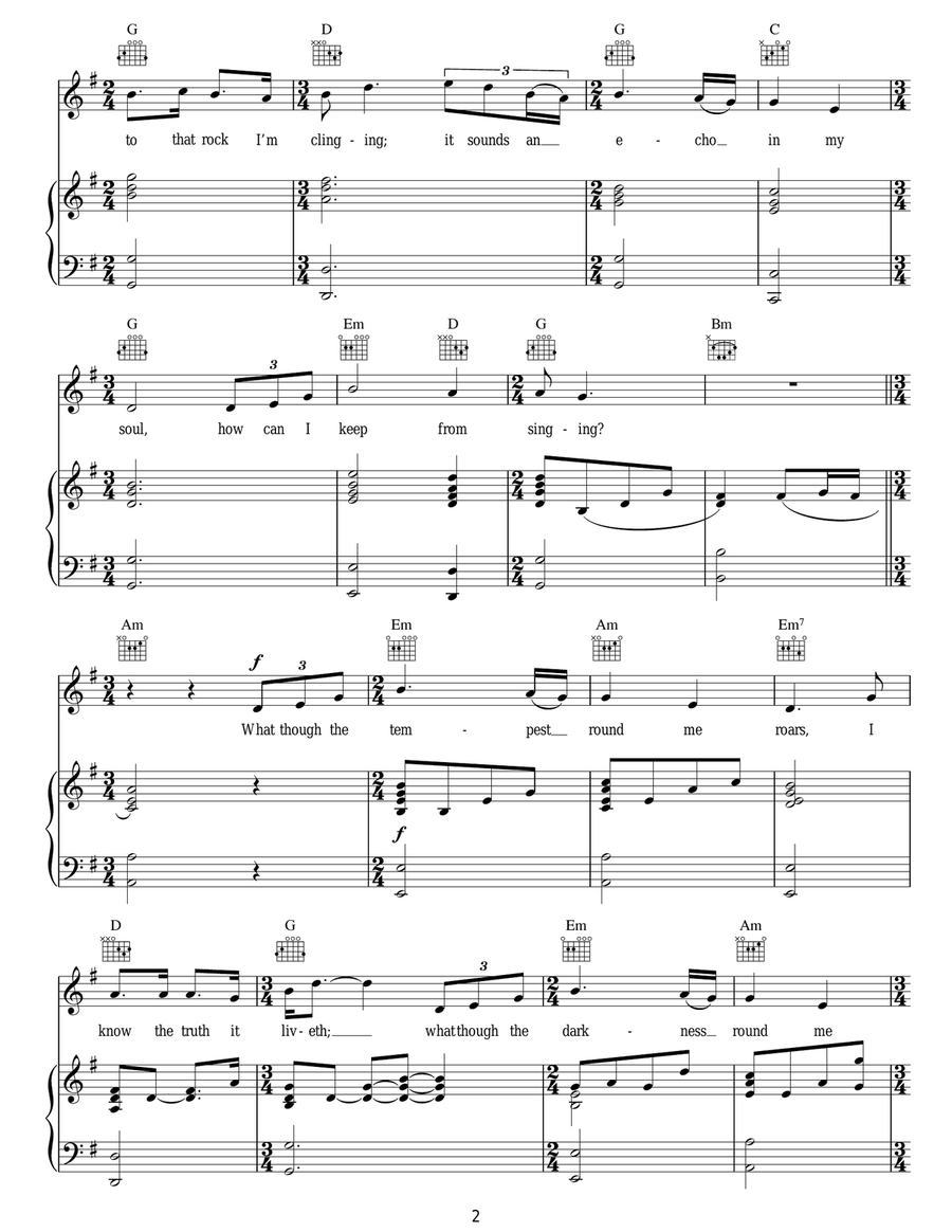 My Life Flows On Acoustic Guitar scores gallery preview page 2