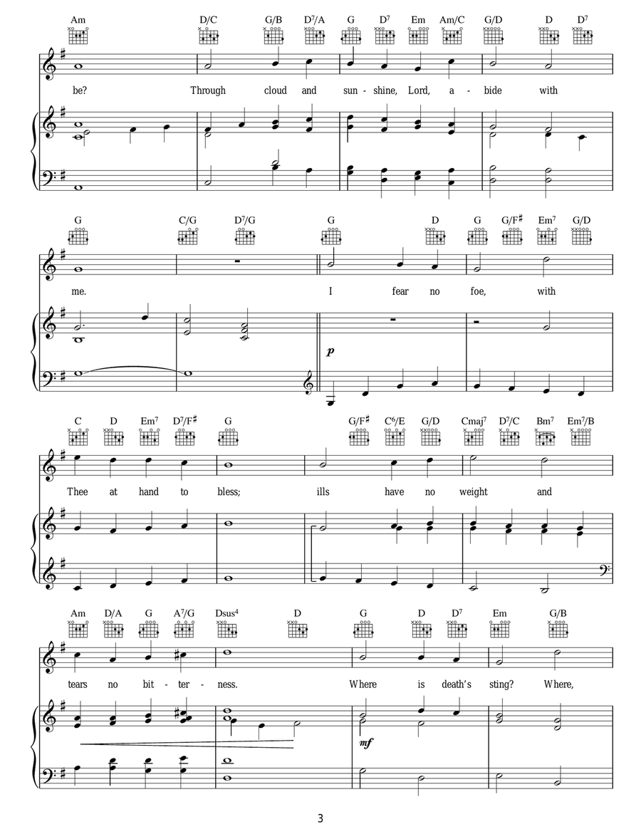 Abide With Me Acoustic Guitar scores gallery preview page 3