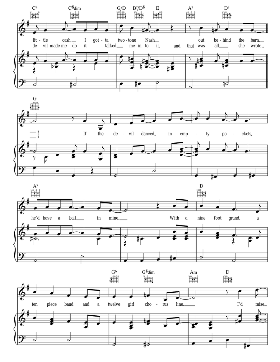 If The Devil Danced Guitar scores gallery preview page 3
